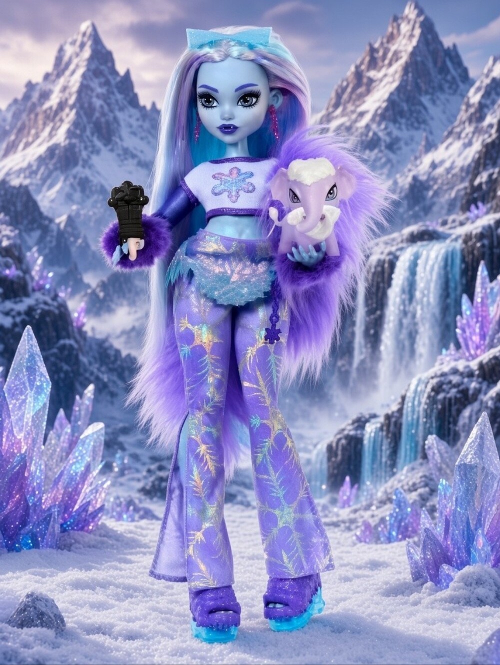 🪞●Monster High Abbev Bominable Yeti Fashion Doll with Pet